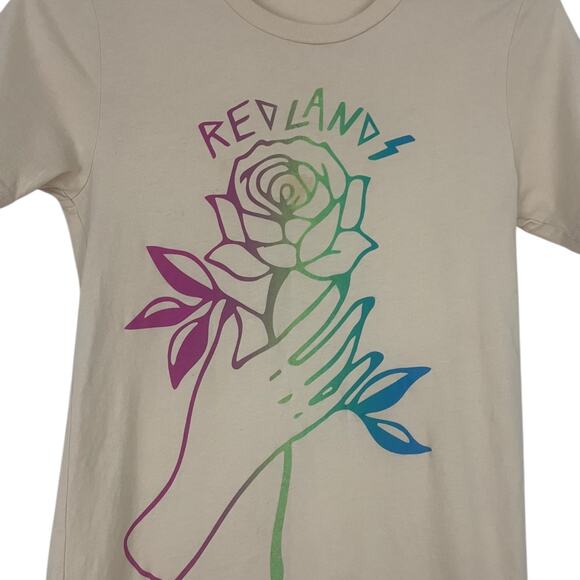 💙3 for $15 Bella + Canvas Soft Cream Redlands Rose Graphic Top - Picture 2 of 6